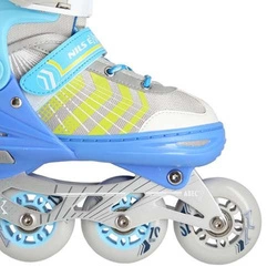 Łyżworolki z wym. pł. hokejową NILS EXTREME NH18192 4w1 niebieski rozm.M (34-38)