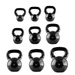 Kettlebell żeliwny pokryty winylem HMS KNV08 BLACK 