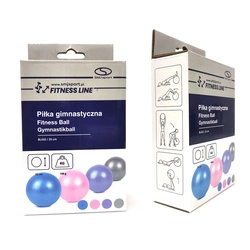 Piłka gimnastyczna gumowa PVC BL032 25 cm Niebieska