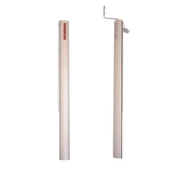 Profesjonalne aluminiowe słupki do tenisa ziemnego, profil 116x76 mm