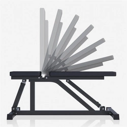 Ławka prosta, regulowana (czarna)