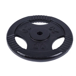 Obciążenie żeliwne typu Gripper 20kg, czarne