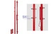 Słupki uniwersalne do siatkówki stalowe 855-400