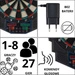 DART ELEKTRONICZNY Z ZASILACZEM I 4 LICZNIKAMI 49CM ENERO PRO