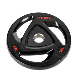 Talerz olimpijski ogumowany HMS TOX15 Czarny 15 KG