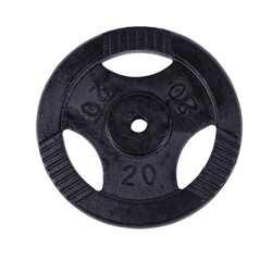 Obciążenie żeliwne typu Gripper 20kg, czarne