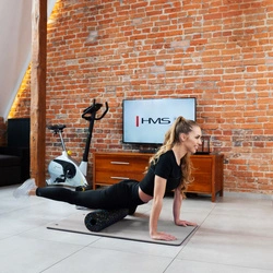 Mata fitness HMS klubowa z otworami MFK02 gray-black