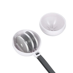 HULA HOP HHM16 WHITE z magnesem i obciążnikiem + LICZNIK HMS