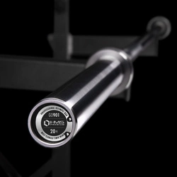 Gryf olimpijski HMS Premium GO901 900KG + Zaciski Lock Jaw ZG1500 Silver (2 szt)