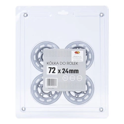 Kółka do łyżworolek SMJ sport YX 72x24 mm kpl. 4szt.