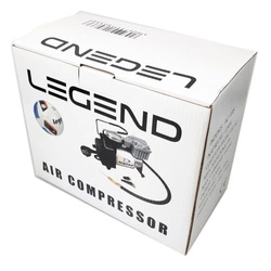 Kompresor jednocylindrowy elektryczny z manometrem - Legend Sport