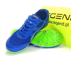 Niebieskie buty lekkoatletyczne z kolcami do biegów i skoków na bieżni Legend 40