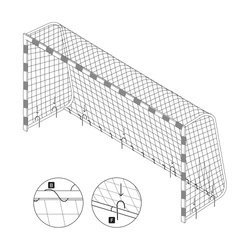 Bramka piłkarska Meteor 300x200x110 cm