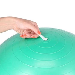 YB01 75cm czarna piłka gimnastyczna hms