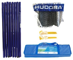 Słupki + siatka do siatkówki i badmintona Hudora (76535)