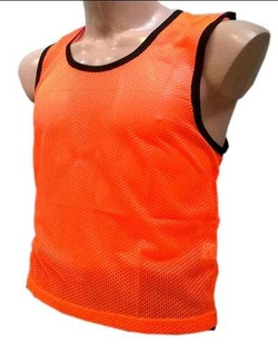 Pomarańczowy znacznik treningowy fluorescencyjny obszyty lamówką marki Legend M