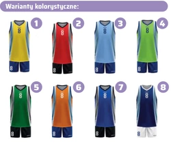 Komplet koszykarski sublimowany BATCH