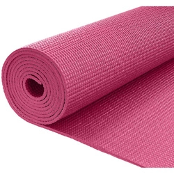 Mata do ćwiczeń fitness jogi 170x60x0,3cm różowa Eb fit