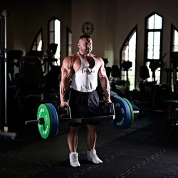 Talerz olimpijski bumper CBR10 green 10 KG HMS