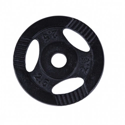 Obciążenie żeliwne typu Gripper 2,5kg, czarne