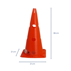 Pachołek treningowy PCV z otworami 38 cm Legend