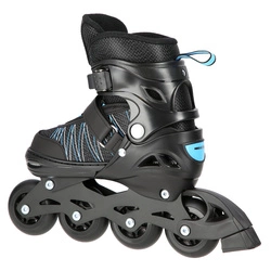 Łyżworolki z wym. pł. hokejową NH11912 A 2w1 black/blue rozm. M(35-38) NILS EXTREME