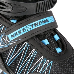 Łyżworolki z wym. pł. hokejową NH11912 A 2w1 black/blue rozm. L(39-42) NILS EXTREME