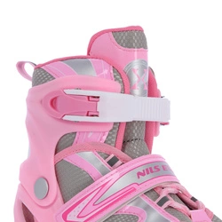 Łyżworolki z wym. pł. hokejową NH18366 A 2w1 pink rozm.L(39-42) NILS EXTREME
