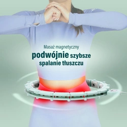 HULA HOP HHM14 GREEN Z MAGNESAMI I OBCIĄŻNIKIEM + LICZNIK HMS