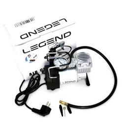 Kompresor jednocylindrowy elektryczny z manometrem - Legend Sport