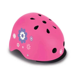 Kask dziecięcy Globber Elite Lights 507-110 Deep Pink / Flowers