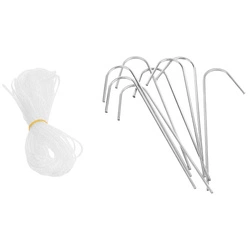 Bramka do piłki nożnej Enero z siatką 240x150x90cm fi26