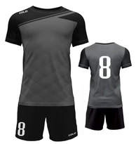 Komplet piłkarski sublimowany Armor szaro-czarny