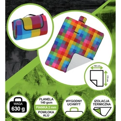 KOC PLAŻOWO PIKNIKOWY 170x150CM Z POWŁOKĄ ALU ENERO CAMP 1064093