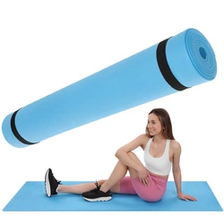 MATA FITNESS JOGA PILATES EVA 180x60x0,4CM XQMAX NIEBIESKI