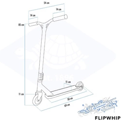 Hulajnoga Schildkrot Flipwhip czarno-niebieska 510401