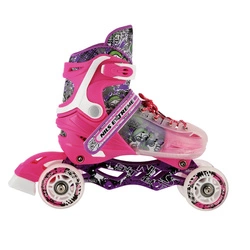 Łyżworolki Nils Extreme NH18122 4w1 Różowy Rozm. L(39-43)