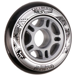 Kółka Nils Extreme PU 84x24 82A Czarne (4 szt.)