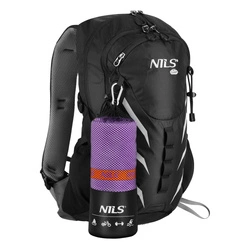 Ręcznik z mikrofibry NCR12 180x100 cm NILS CAMP purple-red