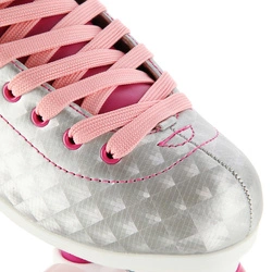 Wrotki NQ14198 srebrno-różowy rozm. 36 NILS EXTREME