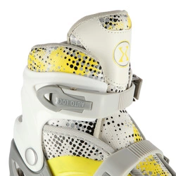 Łyżworolki z wym. płozą NILS EXTREME NH18331 limonkowy 4w1 M (35-38)