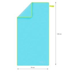 NCR11 blue-green ręcznik z mikrofibry 140x70 cm NILS CAMP