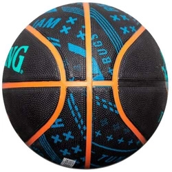 Piłka do koszykówki Spalding Space Jam Tune Squad Roster czarno-niebieska '7 84540Z