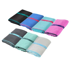 Ręcznik z mikrofibry 200x90 cm Nils Camp NCR13 jasnoniebieski