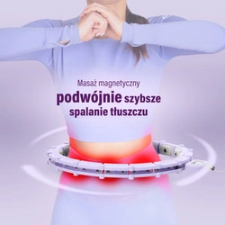 HULA HOP HHM14 VIOLET Z MAGNESAMI I OBCIĄŻNIKIEM + LICZNIK HMS