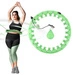 HHW12 PLUS SIZE HULA HOP GREEN Z WYPUSTKAMI I OBCIĄŻNIKIEM HMS