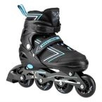 Łyżworolki z wym. pł. hokejową NH11912 A 2w1 black/blue rozm. M(35-38) NILS EXTREME