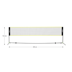 NN500 siatka do badmintona 500cm pokrowiec pełny NILS
