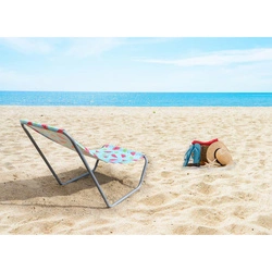 Leżak ogrodowo plażowy składany z torbą fruit melon