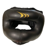 KASK Z OSŁONĄ NOSA - PRO CZARNY L